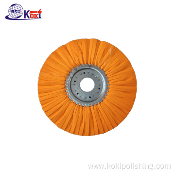 Orange fold cloth polishing wheel for SS